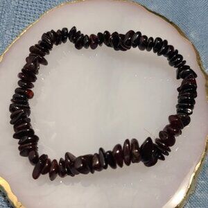 Cherry Amber Stretch Bracelet NWOT Natural Gemstone #Healing #Crystal #Boho